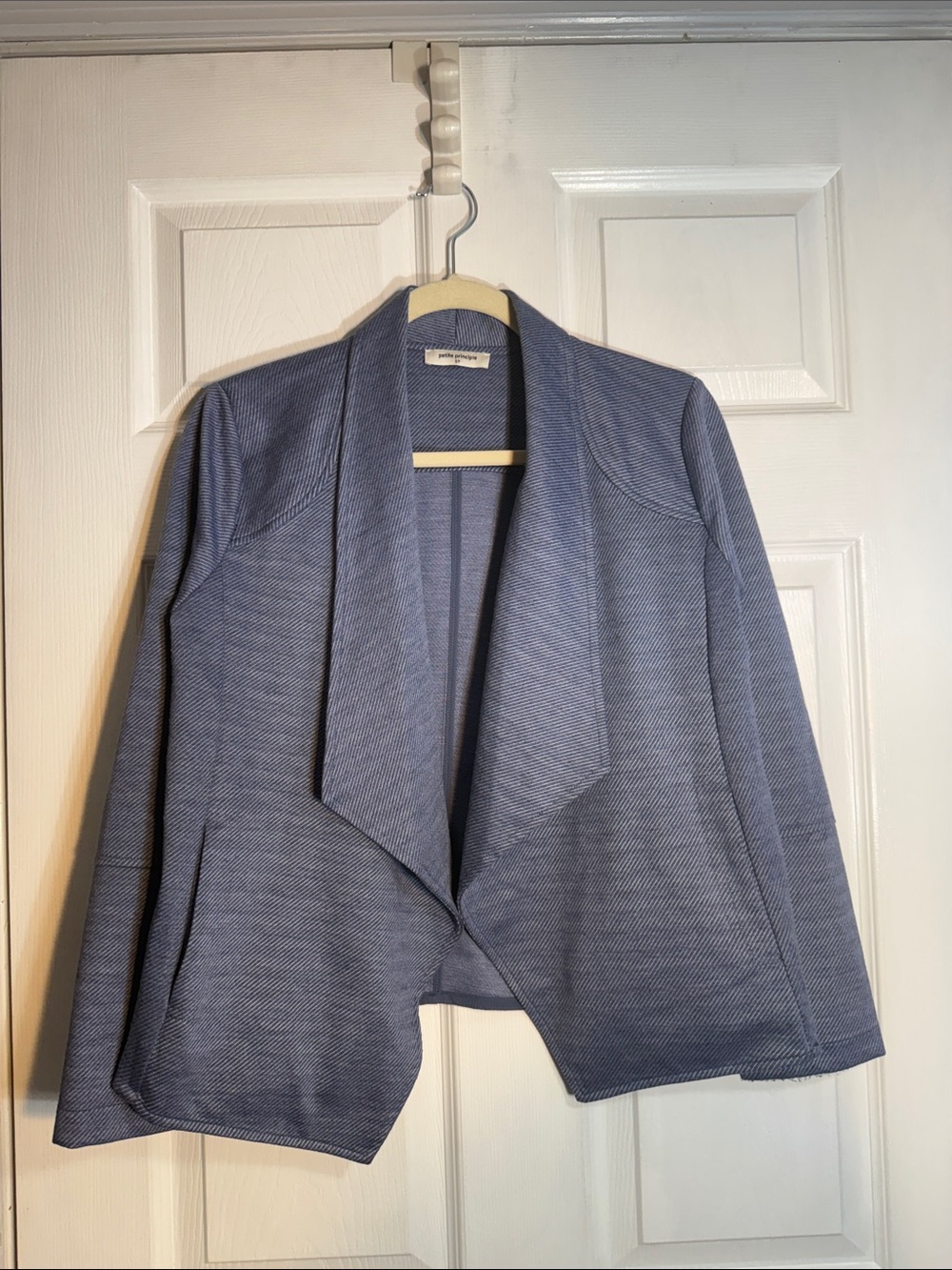 Light Blue Open Front light blazer